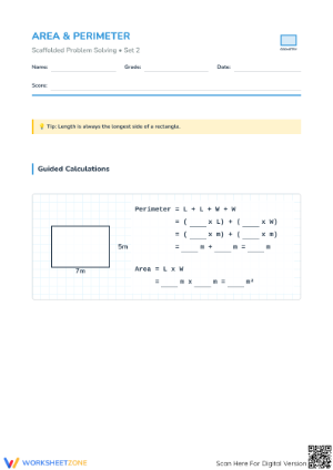 Essential Area and Perimeter Worksheet | Grade 5-7 Ready