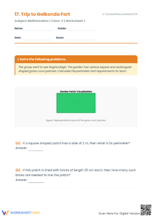 Grade 5 Area and Perimeter — Printable No-Prep Worksheet