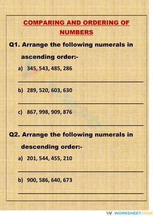 Ordering & comparing