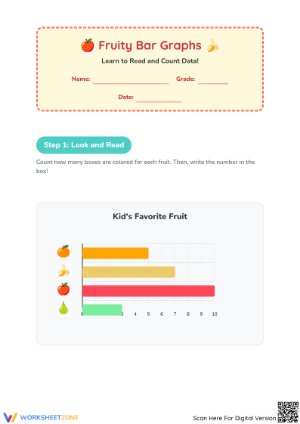Printable Bar Graph Worksheet | Grade 1 Math