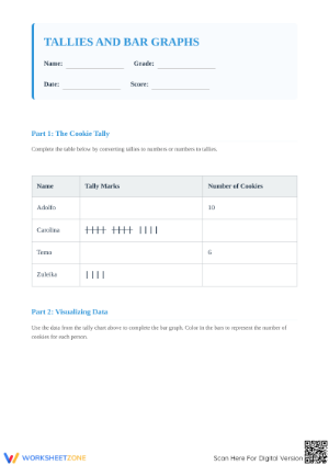 Printable Bar Graph Worksheet | Grade 3 Math