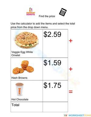 Find the Price Dunkin Donuts 8