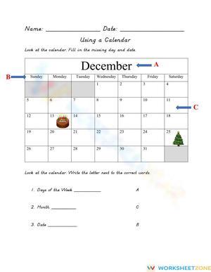 Using a Calendar 3