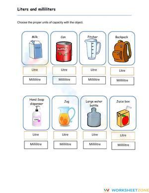Liters and Mililiters