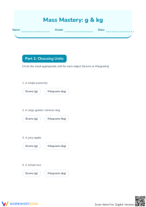 Printable Capacity Worksheet | Grade 4 Math