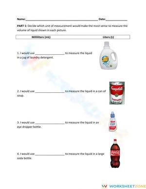 Units of Measurement – Milliliters vs Liters
