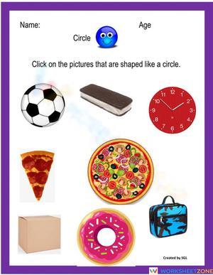 Spot the Circle! Fun Shape Recognition Worksheet 