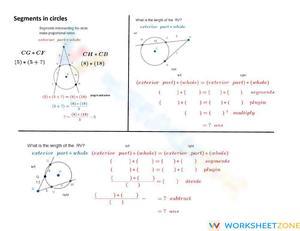 Segments in a Circle: Geometry Practice