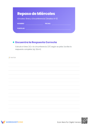 Grade 5 Math Review — Complete No-Prep Worksheet