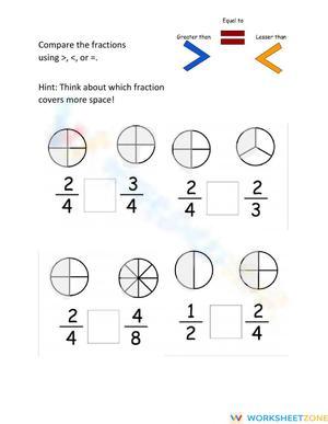 Comparing fractions