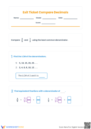 CCSS.MATH.CONTENT.4.NF.A.2: Complete Fractions Worksheet
