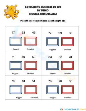 Comparing numbers TO 100