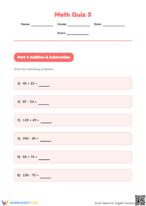 Printable Comparing Numbers Worksheet | Grade 3 Math