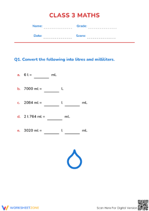 Essential Grade 3 Metric Unit Comparison & Conversion Worksheet