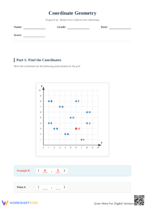 Essential Coordinates Worksheet | Grade 5 Math Practice