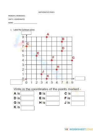 Unit 9: coordinates