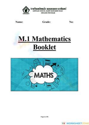 Grade 7 Term 1 - Booklet