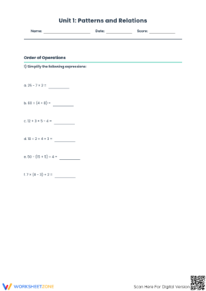 Printable Coordinate Grid Worksheet | Grade 6-8 Math