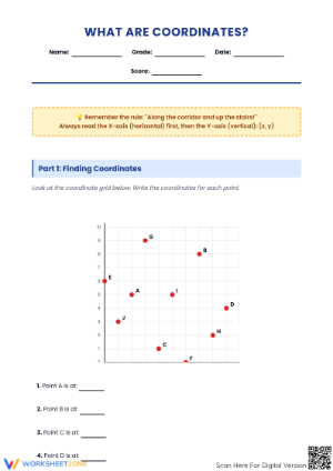 Essential Coordinate Plane Worksheet | Grade 5-7 Math