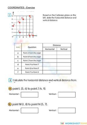 Distance between two coordinates
