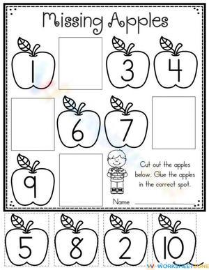 Missing Numbers Worksheet for Practice