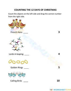 Counting the 12 Days of Christmas