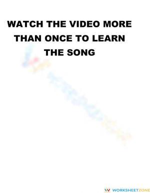 The Big Number Song Practice