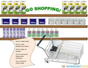 Go Shopping Practice Math Today