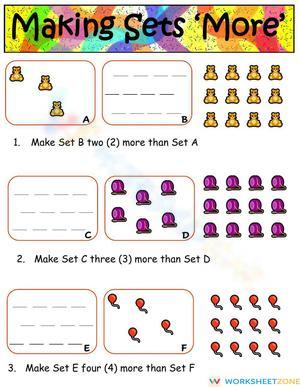 Making Sets: Creating Groups Worksheet for Math