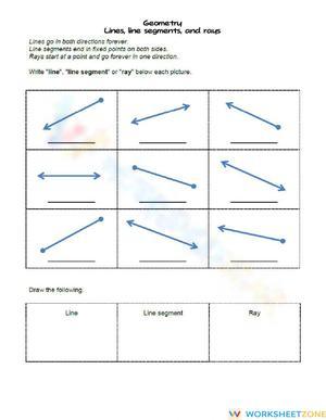 Line, line segment, and ray