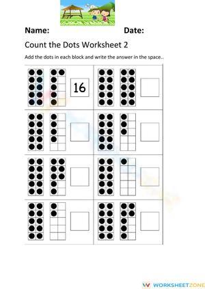 Count the Dots: Worksheet for Early Learners