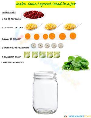 Make a Layered Salad: A Counting Worksheet