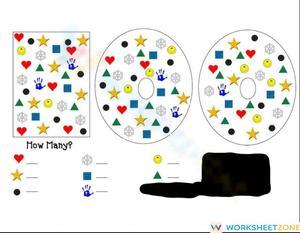100th Day Counting: Math Worksheet
