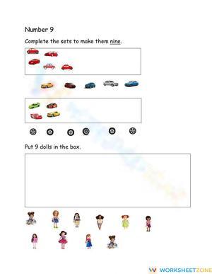 Making sets of 9