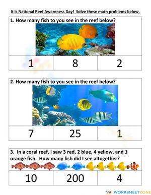 Math problem of the day- coral reef