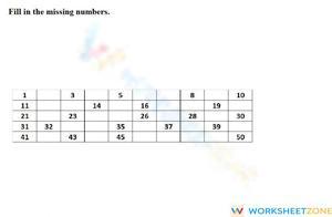 Math Worksheet for September K-2 Level