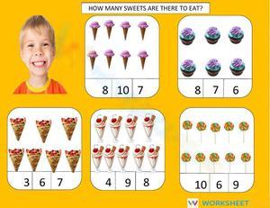 Sweet Math Worksheet