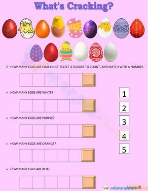 Cracking Eggs Counting Worksheet