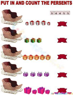 Count the Presents: A Festive Counting Worksheet