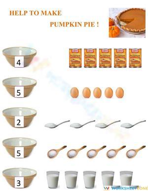 Pumpkin Pie Counting: A Fun Math Worksheet