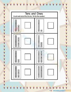Understanding Tens and Ones with Visual Aids