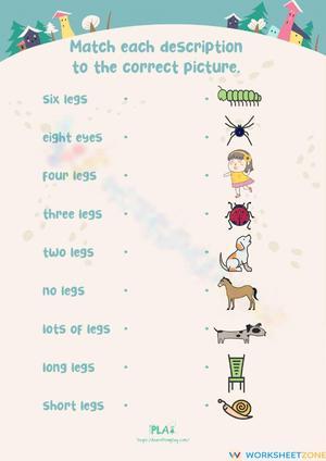 Three Matching Worksheet