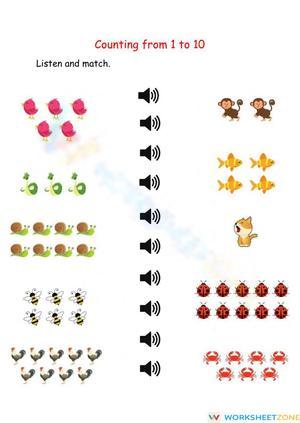 Counting 1-10 Worksheet
