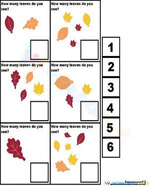 Counting Leaves Worksheet