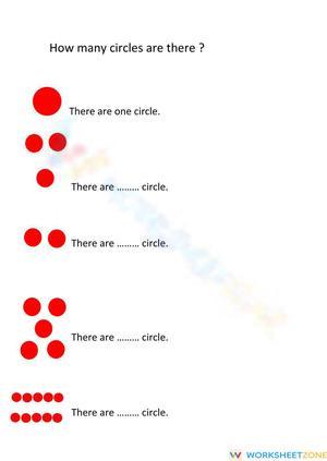 Counting Circles Practice Sheet
