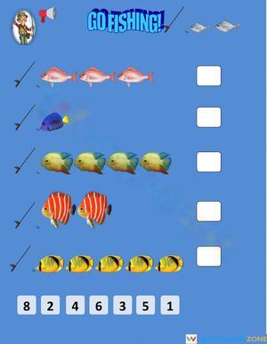 Go Fishing: Educational Game Worksheet