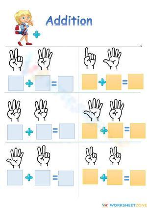 Addition 1-10 Worksheet