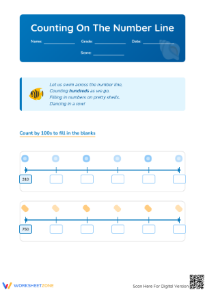 Skip Counting by 100s Worksheet | Grade 2 Essential