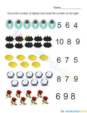 Numbers Learning Worksheet