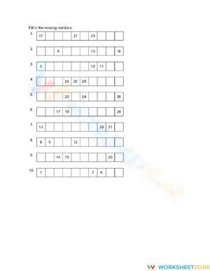 Counting Practice Number Recognition